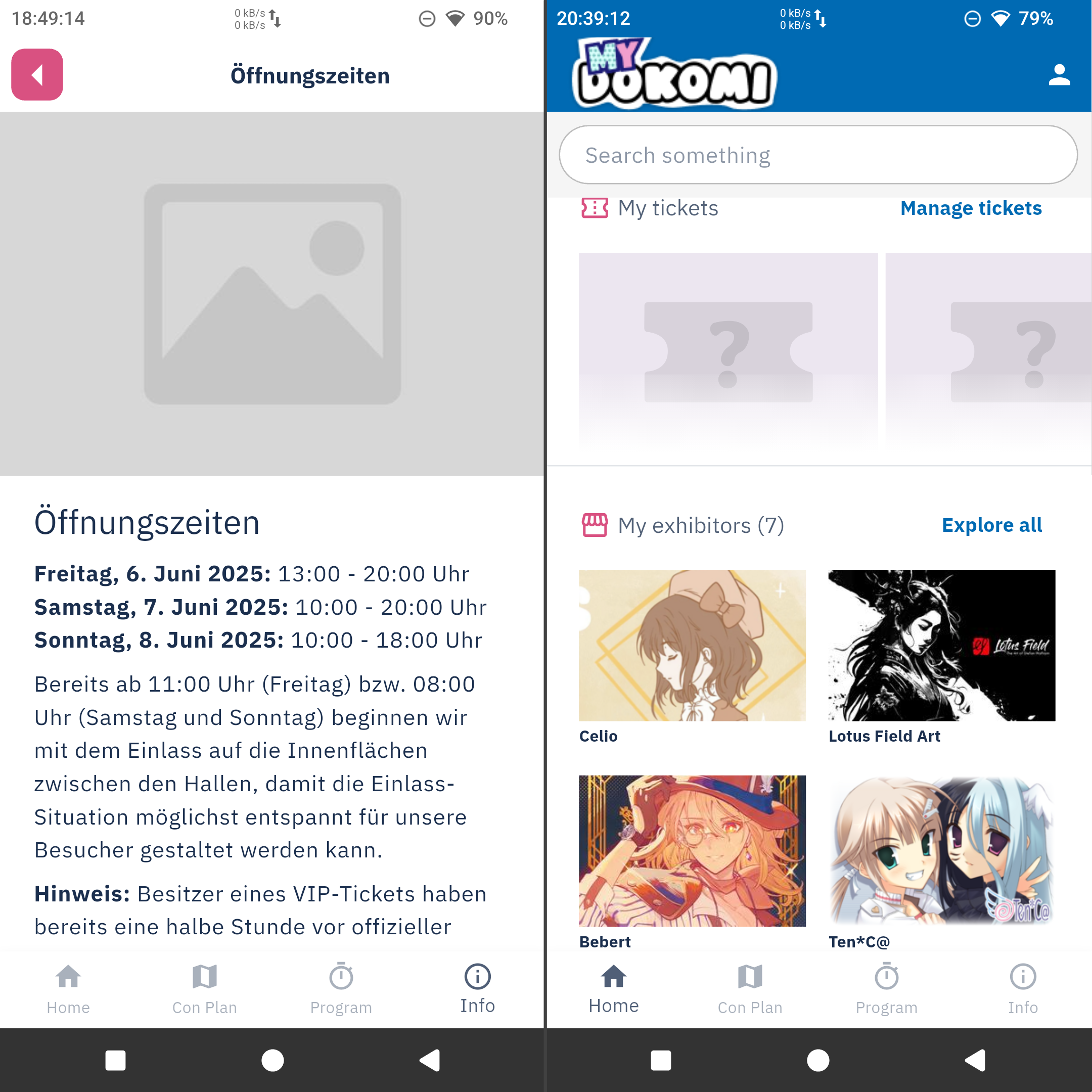 Bad Localisation and missing ticket names